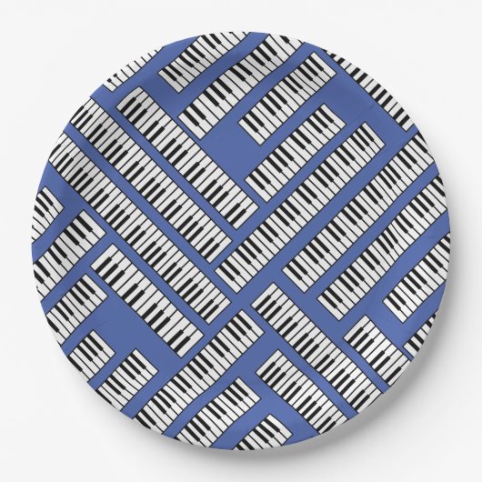 Piano Keys Pappteller (Vorderseite)