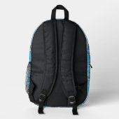 Piano Keys Pattern Bedruckter Rucksack (Rückseite)