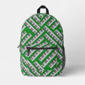 Piano Keys Pattern Bedruckter Rucksack (Vorderseite)