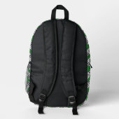Piano Keys Pattern Bedruckter Rucksack (Rückseite)