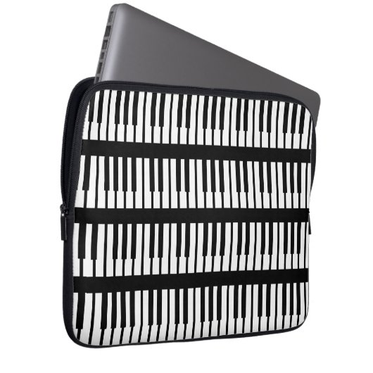 Piano Keys Pattern Laptopschutzhülle (Vorne Rechts)