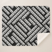 Piano Keys Pattern Sherpadecke (Vorderseite (Horizontal))