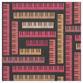 Piano Keys Pattern Stoff (Nahaufnahme)