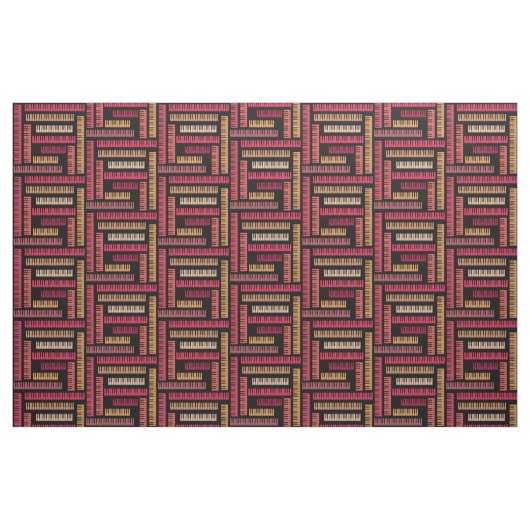 Piano Keys Pattern Stoff (Fat Quarter (45,7 x 55,9 cm))