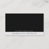Piano Keys Pianist Business Card Visitenkarte (Rückseite)