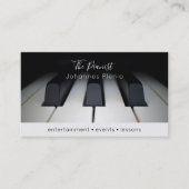 Piano Keys Pianist Business Card Visitenkarte (Vorderseite)