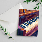Piano Keys Pianist Malerei Postkarte