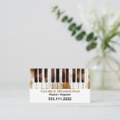 Piano Keys Pianist Wasserfarben Kunst Visitenkarte (Stehend Vorderseite)