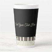 Piano Keys Piano Milchtasse (Vorderseite)