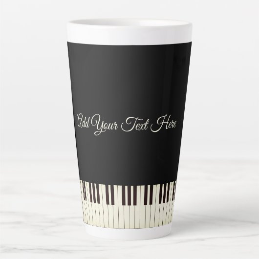 Piano Keys Piano Milchtasse (Vorderseite)