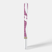 Piano Keys Pink Glitzer Zebra Print Case-Mate iPhone Hülle (Rückseite / Rechts)