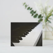Piano Keys Postcard Postkarte (Stehend Vorderseite)