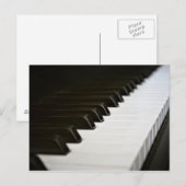 Piano Keys Postcard Postkarte (Vorne/Hinten)