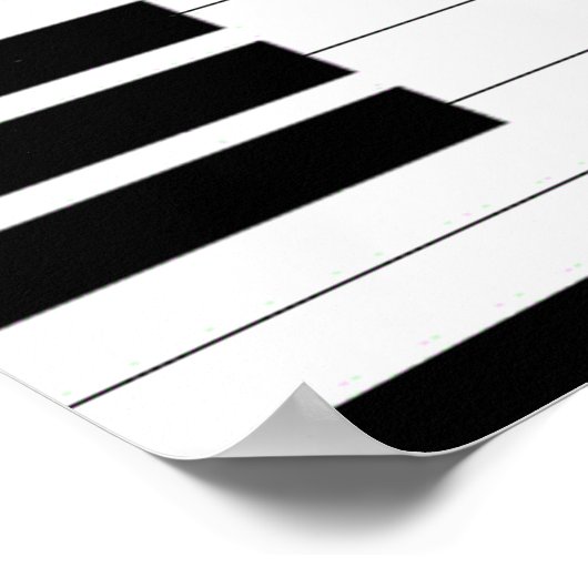 Piano Keys Poster (Ecke)