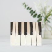 Piano Keys Postkarte (Stehend Vorderseite)