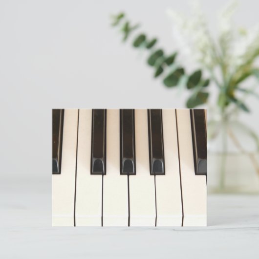 Piano Keys Postkarte (Stehend Vorderseite)