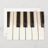 Piano Keys Postkarte (Vorne/Hinten)