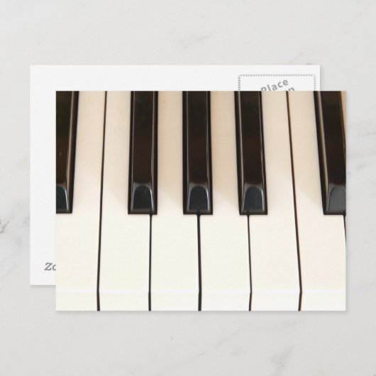 Piano Keys Postkarte (Vorne/Hinten)