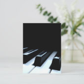 Piano Keys Postkarte (Stehend Vorderseite)