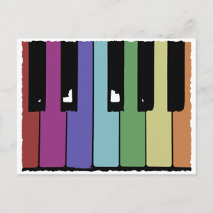 Piano Keys Postkarte