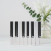 Piano Keys Postkarte (Stehend Vorderseite)