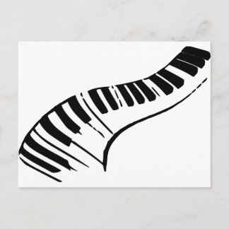 Piano Keys Postkarte