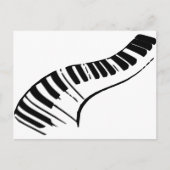 Piano Keys Postkarte (Vorderseite)
