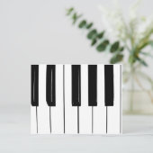 Piano Keys Postkarte (Stehend Vorderseite)