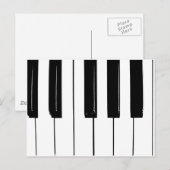 Piano Keys Postkarte (Vorne/Hinten)