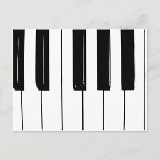Piano Keys Postkarte
