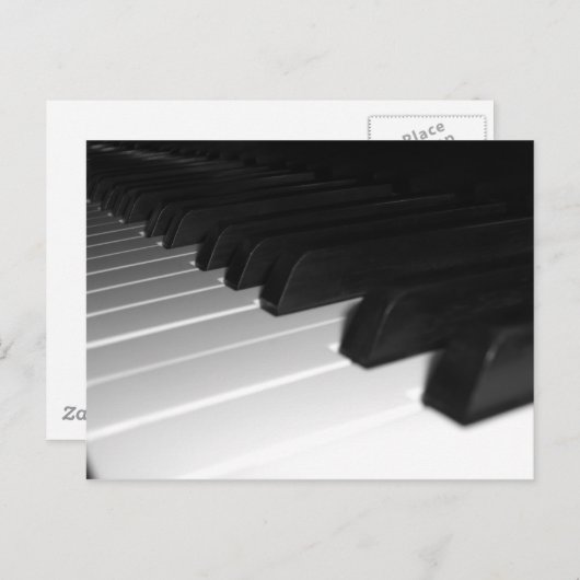Piano Keys Postkarte (Vorne/Hinten)
