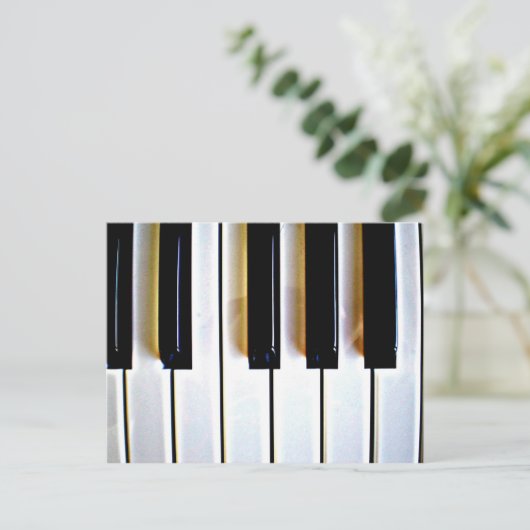 Piano Keys Postkarte (Stehend Vorderseite)