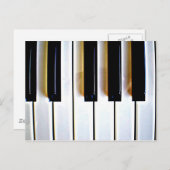 Piano Keys Postkarte (Vorne/Hinten)