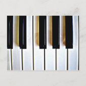 Piano Keys Postkarte (Vorderseite)