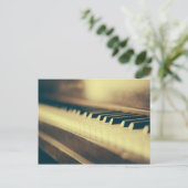Piano Keys Postkarte (Stehend Vorderseite)