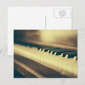 Piano Keys Postkarte (Vorne/Hinten)