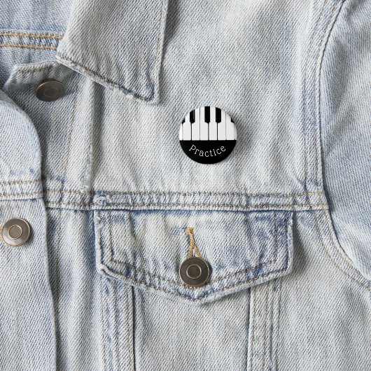 Piano Keys, Schwarz und Weiß, "Übung" Button (Beispiel)