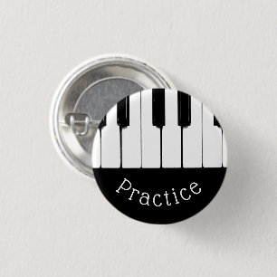 Piano Keys, Schwarz und Weiß, "Übung" Button