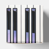 Piano Keys Sheet Music Moderne Drehung Geschenkschachtel (Oben)