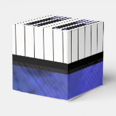 Piano Keys Sheet Music Moderne Drehung Geschenkschachtel (Rückseite)