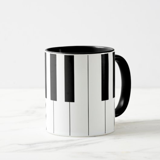 Piano Keys Tasse (VorderseiteRechts)
