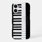 Piano Keys | Vertical | Customizable iPhone 16 Hülle (Rückseite)