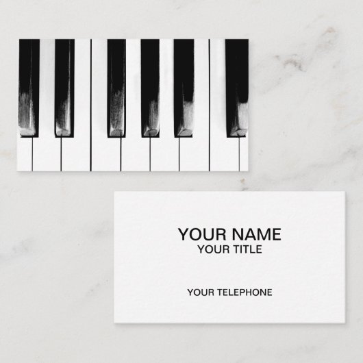 Piano Keys Visitenkarte (Vorne/Hinten)