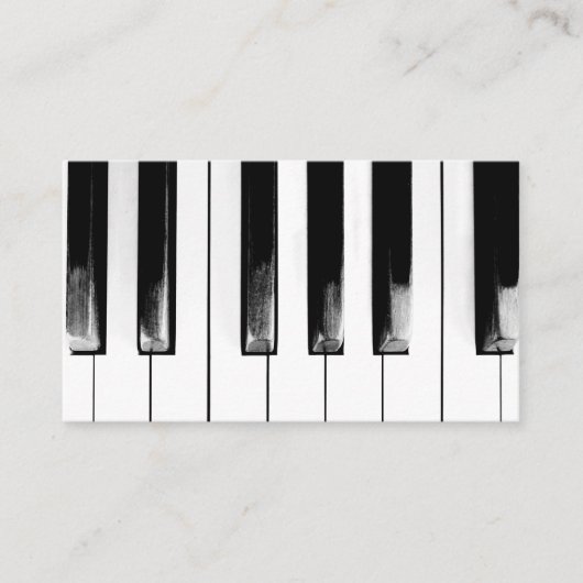 Piano Keys Visitenkarte (Vorderseite)