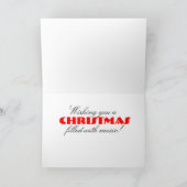 Piano Keys Weihnachtskarte Feiertagskarte (Innenseite)