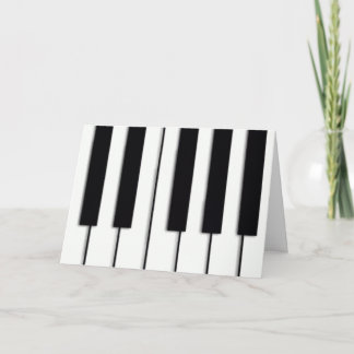 Piano Keys Weihnachtskarte Feiertagskarte
