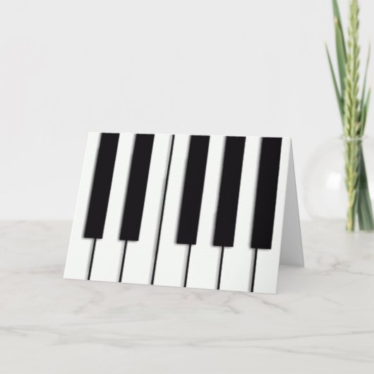 Piano Keys Weihnachtskarte Feiertagskarte (Vorderseite)