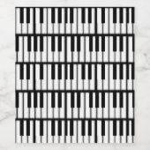 Piano Keys Weinetikett (Einzelnes Label)