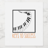 Piano Keys Weinetikett (Einzelnes Label)