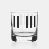 Piano Keys Whiskyglas (Links)